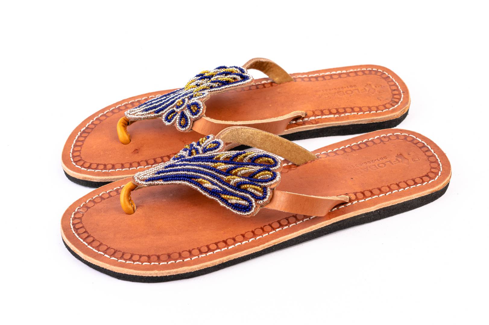 Handmade African Leather Beaded Maasai Sandals , Traditional African Slippers 1 Handmade African Leather Beaded Maasai Sandals , Traditional African Slippers