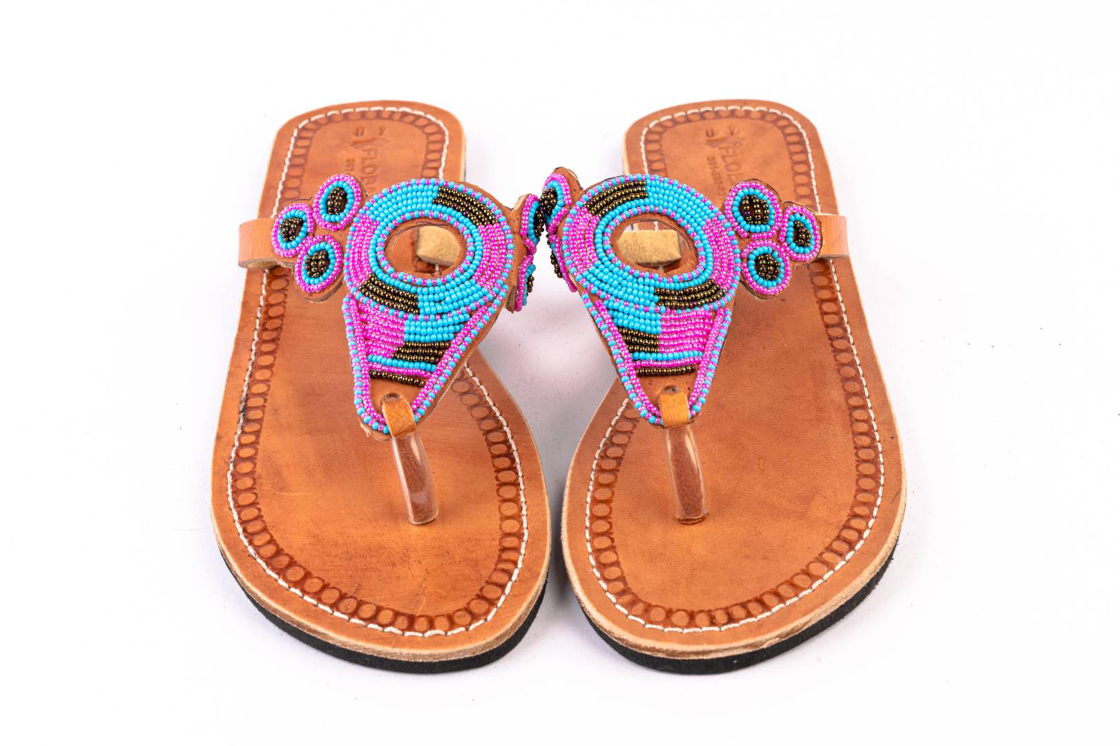 Maasai African Kenyan Beaded Sandals Vegan for women 2 Maasai African Kenyan Beaded Sandals Vegan for women