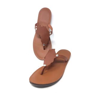 Handmade African Leather Beaded Maasai Sandals , Traditional African Slippers