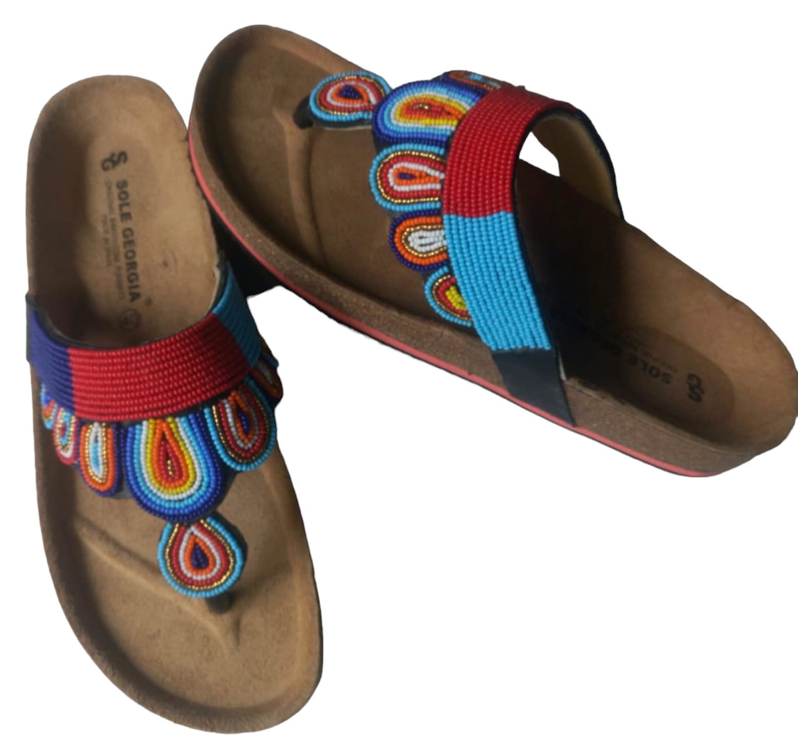 African Summer sandals, Masai beaded sandals, African leather sandals,Handmade maasai sandals, cork sandals, women sandals 1 African Summer sandals, Masai beaded sandals, African leather sandals,Handmade maasai sandals, cork sandals, women sandals