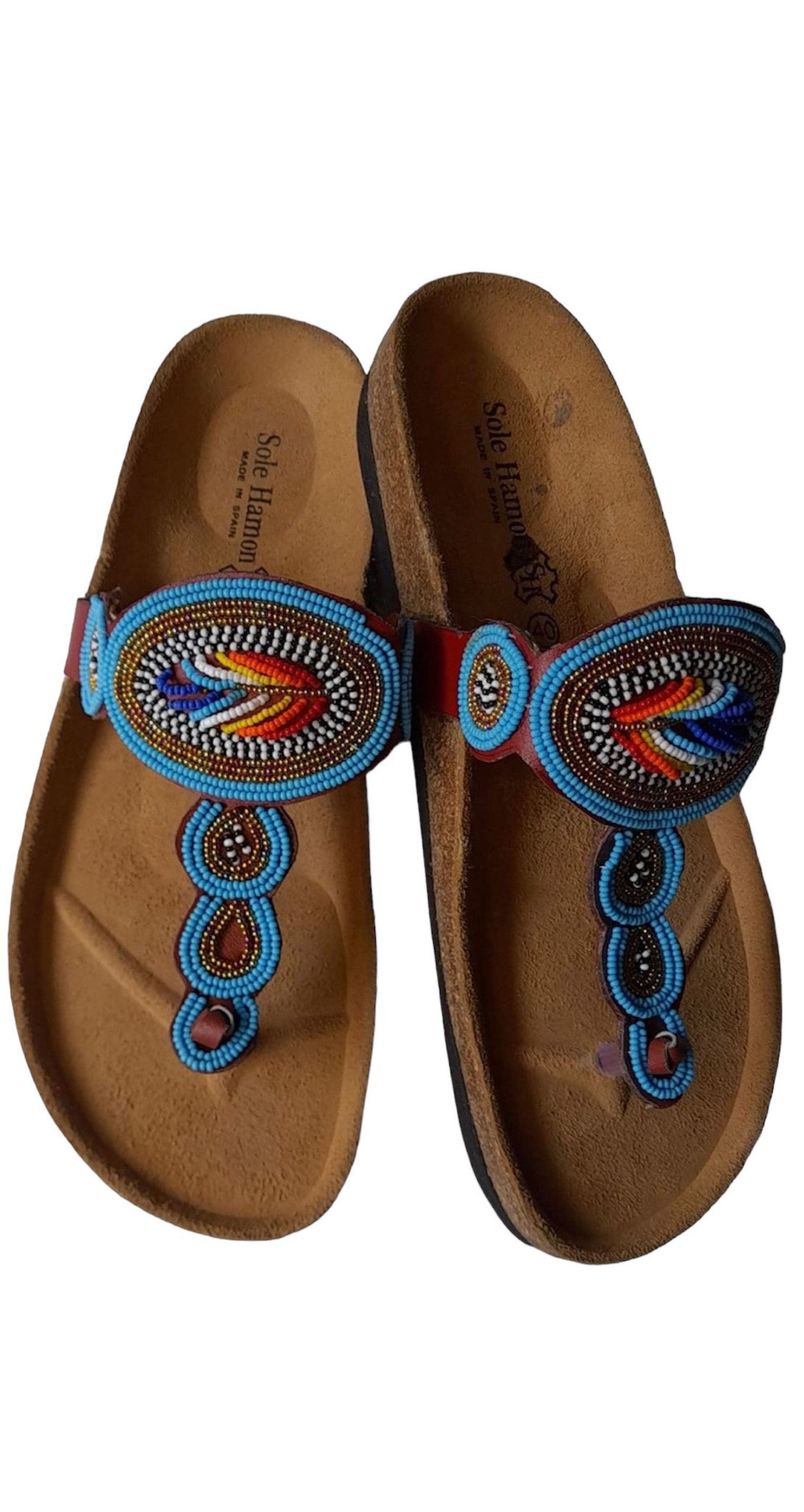 African Summer sandals, Masai beaded sandals, African leather sandals,Handmade maasai sandals, cork sandals, women sandals 1 African Summer sandals, Masai beaded sandals, African leather sandals,Handmade maasai sandals, cork sandals, women sandals