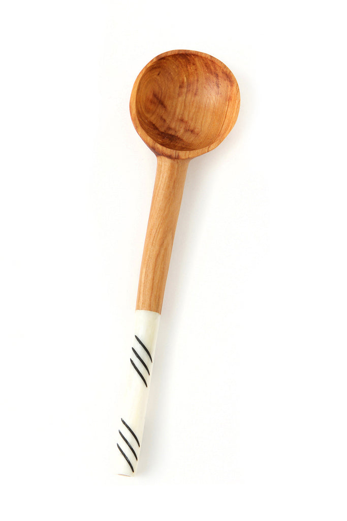 Coffee Stirring Spoon with Assorted Black and White Bone Designs 1 Coffee Stirring Spoon with Assorted Black and White Bone Designs
