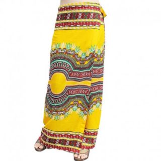 Flowing Yellow Dashiki Skirt
