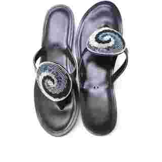 Handmade African Leather Beaded Maasai Sandals , Traditional African Slippers