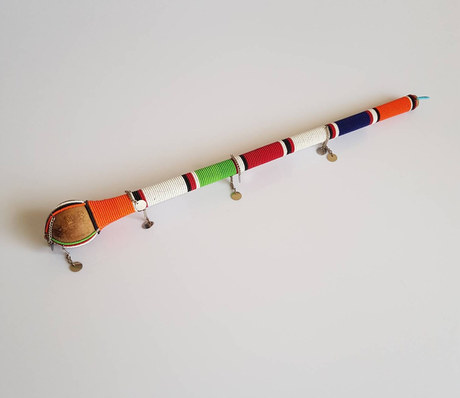 Maasai rungu, Maasai tribe stick, short walking stick, Masai Kenya stick, Beaded wooden stick. 3 Maasai rungu, Maasai tribe stick, short
walking stick, Masai Kenya stick, Beaded wooden stick.