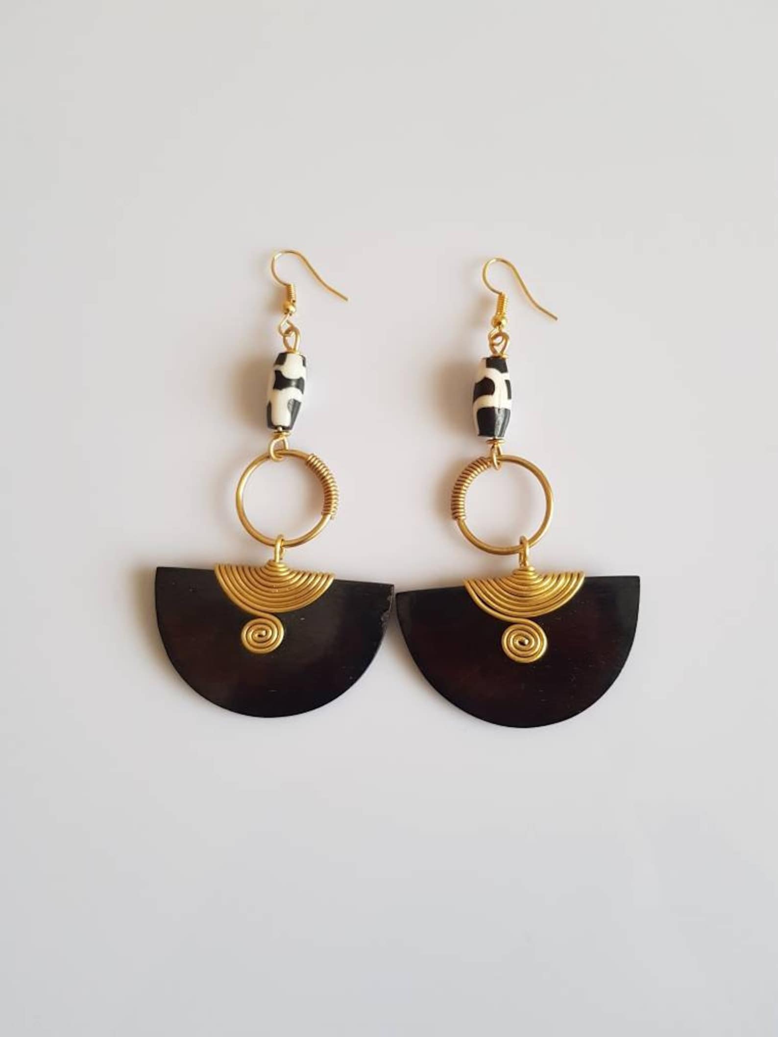 African earrings , Brass earrings , African bone earrings, horn earrings 1 African earrings , Brass earrings , African bone earrings, horn earrings