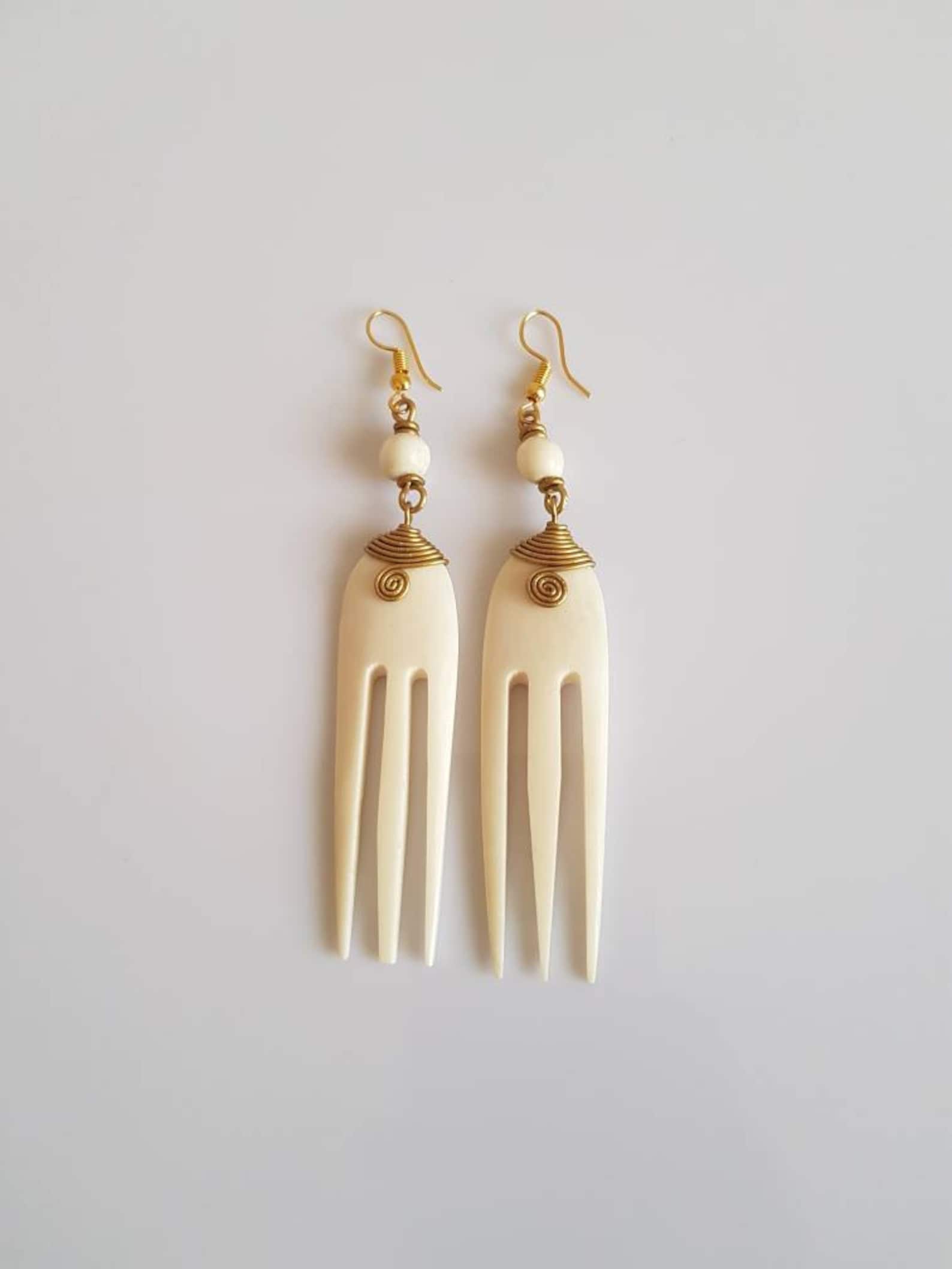 African earrings , Brass earrings , African bone earrings, horn earrings 1 African earrings , Brass earrings , African bone earrings, horn earrings