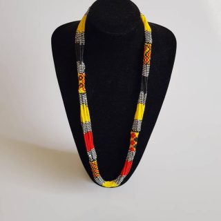 African beaded necklace , Zulu necklace , Multistrand necklace , Colorful necklace, Mothers day gift