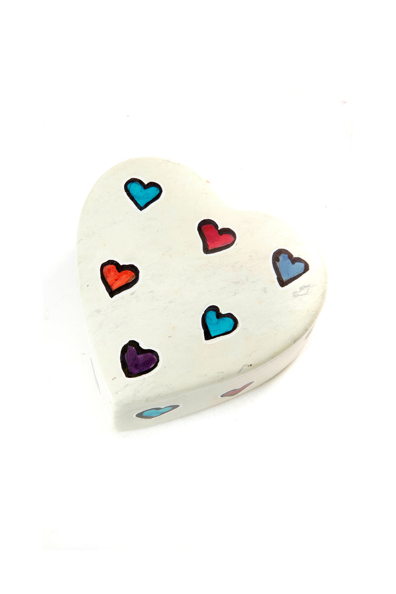 Kenyan Soapstone Love is Love Heart Box 1 Kenyan Soapstone Love is Love Heart Box