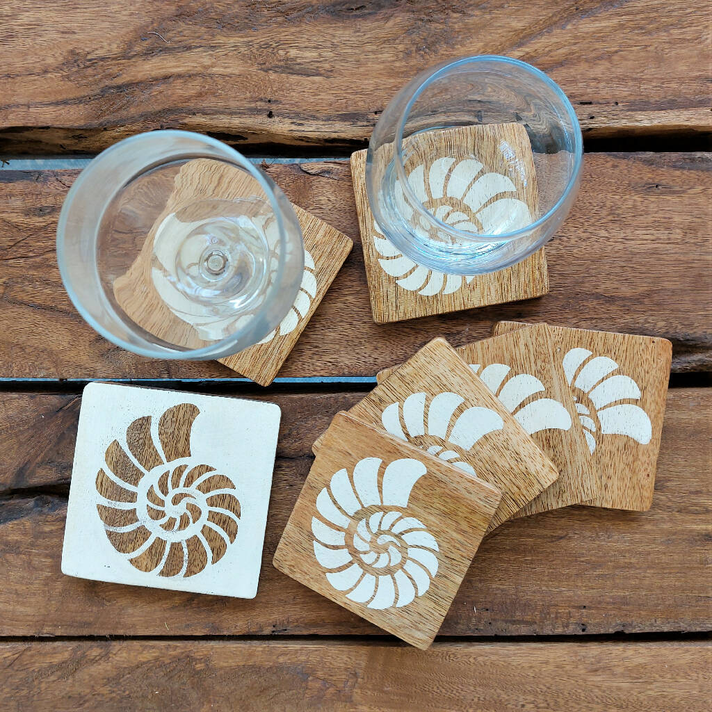 Simply Soso Design I Handcrafted I Nature Coaster Set 4 Simply Soso Design I Handcrafted I Nature Coaster Set