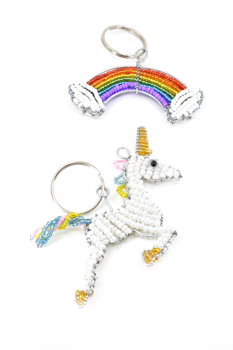 Patmore's Unicorn Beaded Keychain 2 Patmore's Unicorn Beaded Keychain