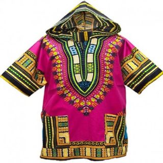 Pink Dashiki hoodie Shirt