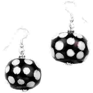 Polka Dot Ball Bone Earrings