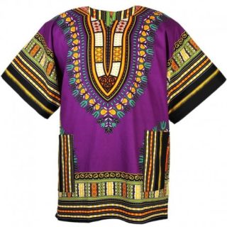 Purple dashiki t-shirt