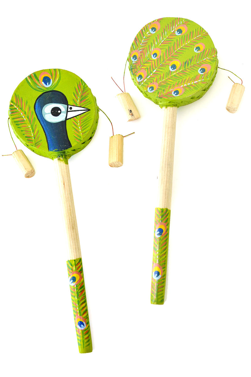 Reversible Peacock Design Single Spin Drum 1 Reversible Peacock Design Single Spin Drum