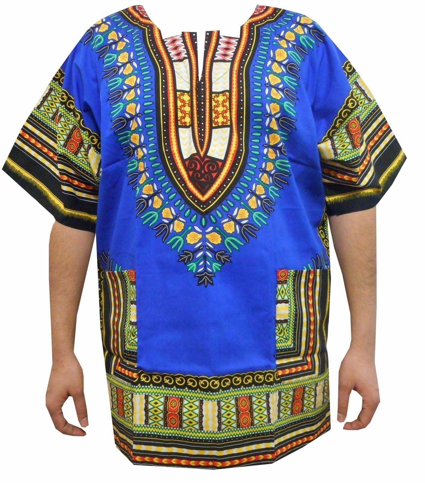 African Dashiki Cotton Shirt Men Women Festival Boho Hippie 60's 70's Bohemian 2 African Dashiki Cotton Shirt Men Women Festival Boho Hippie 60's 70's Bohemian