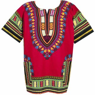 African Dashiki Cotton Shirt Men Women Festival Boho Hippie 60's 70's Bohemian