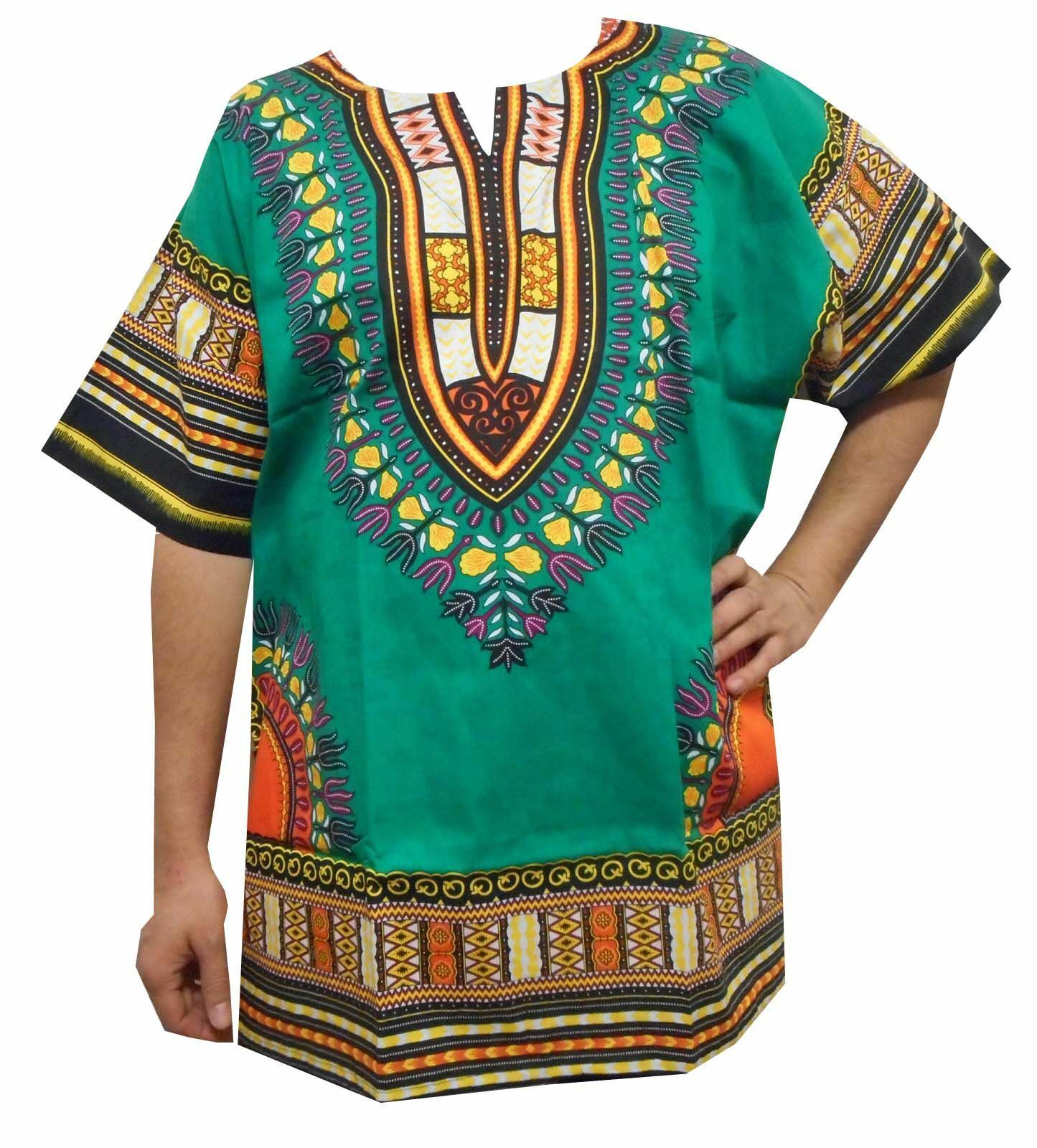 African Dashiki Cotton Shirt Men Women Festival Boho Hippie 60's 70's Bohemian 2 African Dashiki Cotton Shirt Men Women Festival Boho Hippie 60's 70's Bohemian
