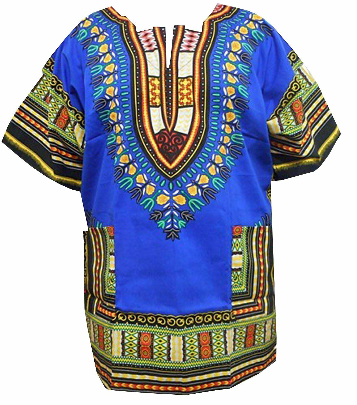 African Dashiki Cotton Shirt Men Women Festival Boho Hippie 60's 70's Bohemian 1 African Dashiki Cotton Shirt Men Women Festival Boho Hippie 60's 70's Bohemian