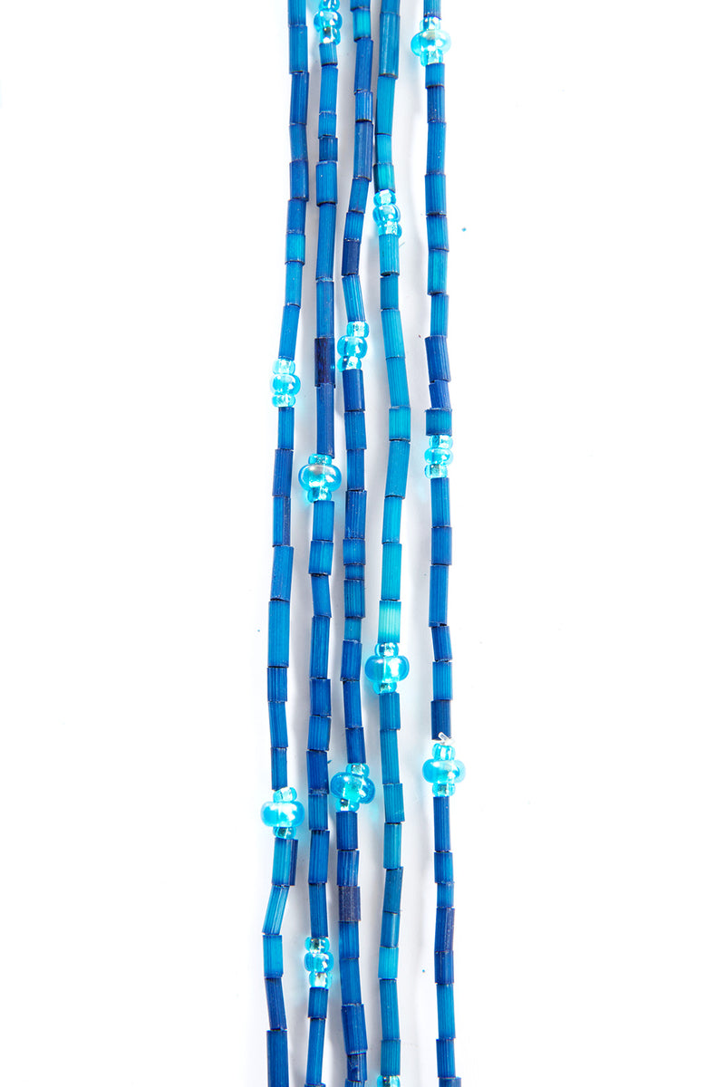 Set/5 Cerulean Blue 26" Zulugrass Single Strands from The Leakey Collection 1 Set/5 Cerulean Blue 26" Zulugrass Single Strands from The Leakey Collection