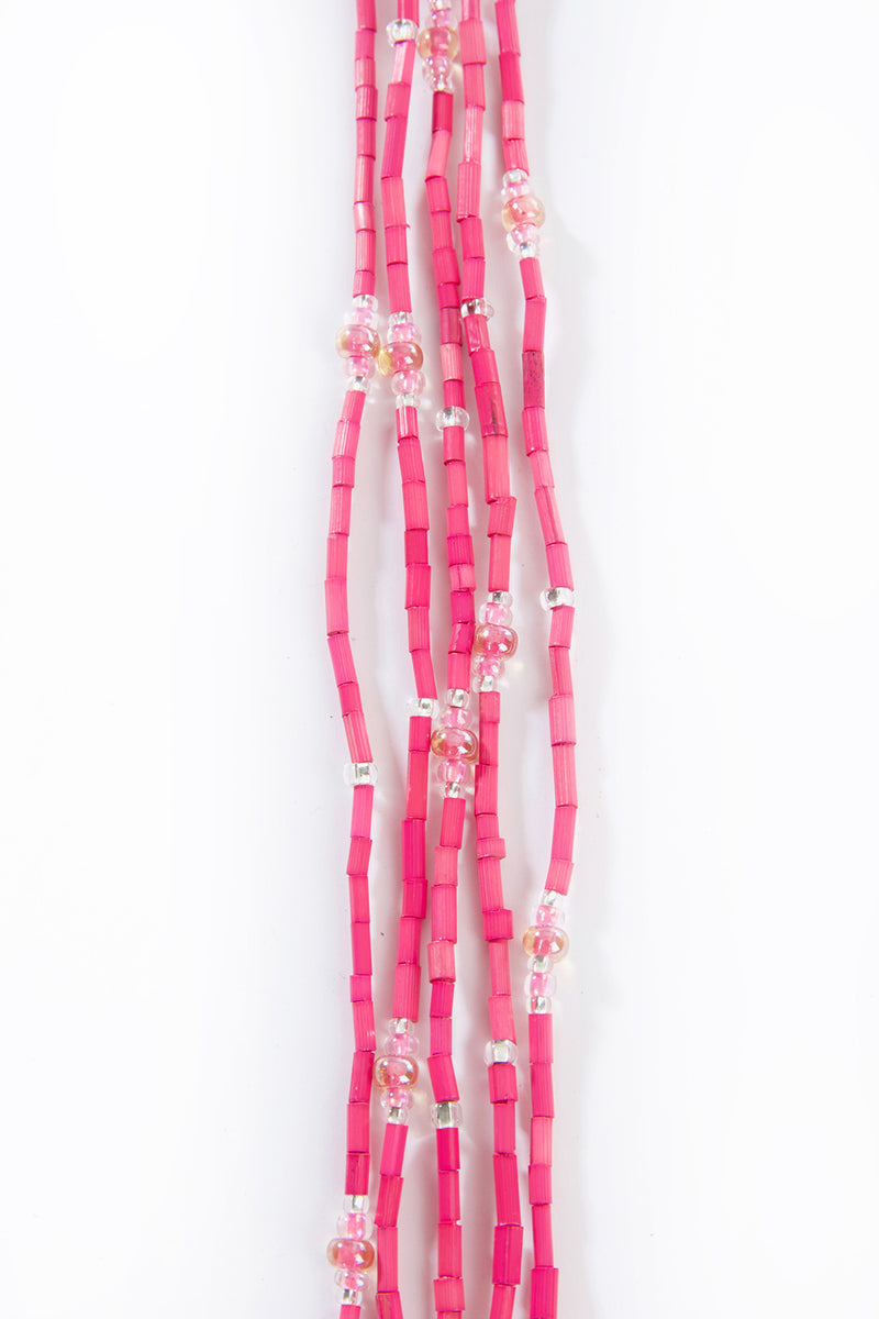 Set/5 Hot Pink 26" Zulugrass Single Strands from The Leakey Collection 1 Set/5 Hot Pink 26" Zulugrass Single Strands from The Leakey Collection