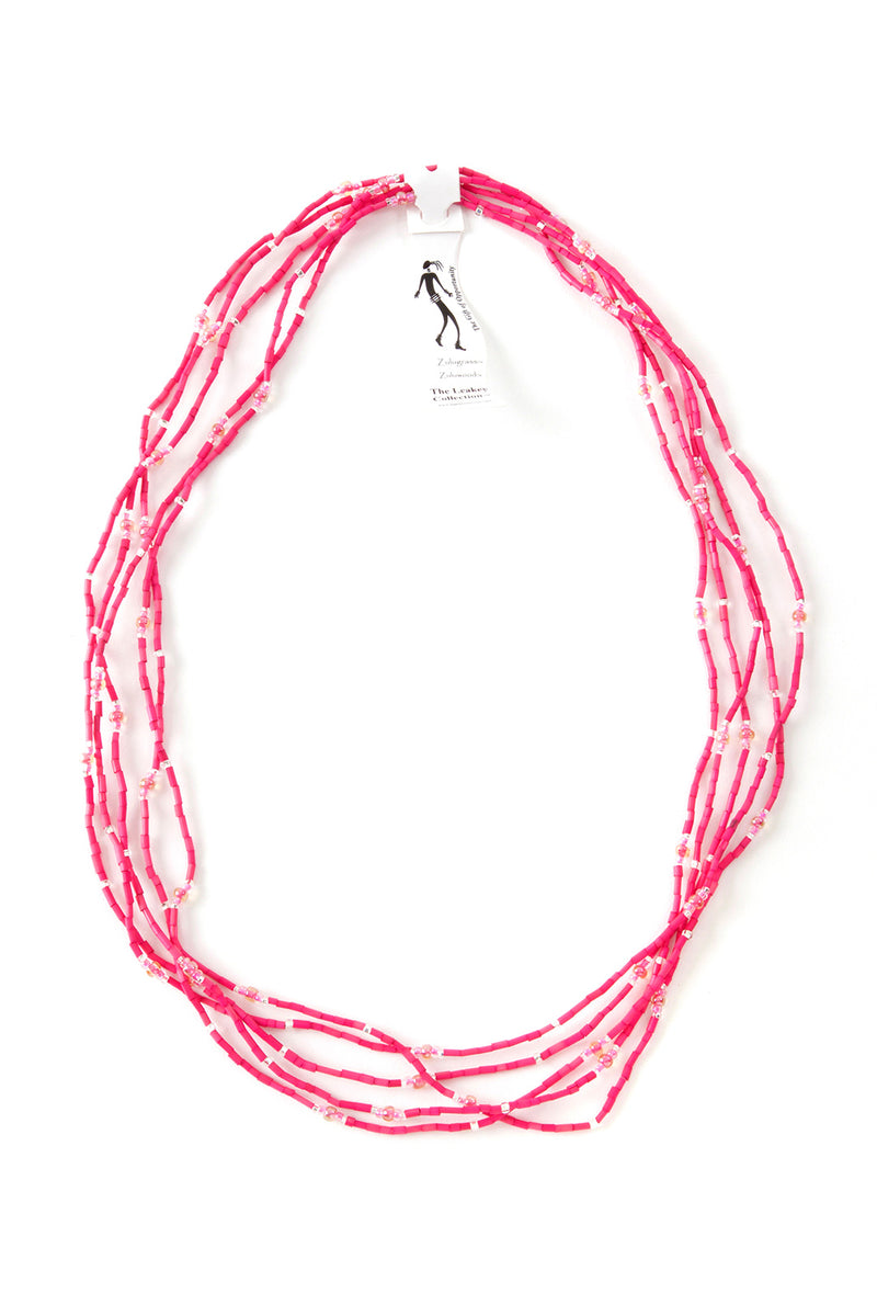 Set/5 Hot Pink 26" Zulugrass Single Strands from The Leakey Collection 2 Set/5 Hot Pink 26" Zulugrass Single Strands from The Leakey Collection