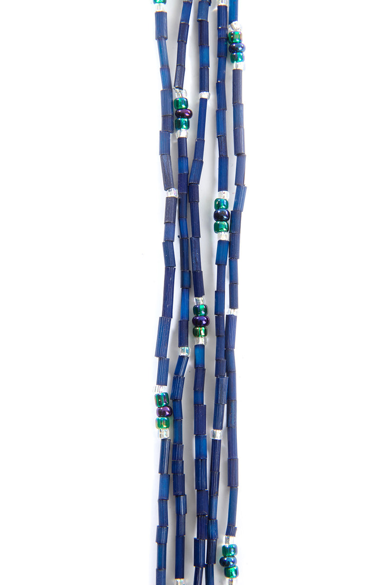 Set/5 Navy Blue 26" Zulugrass Single Strands from The Leakey Collection 1 Set/5 Navy Blue 26" Zulugrass Single Strands from The Leakey Collection
