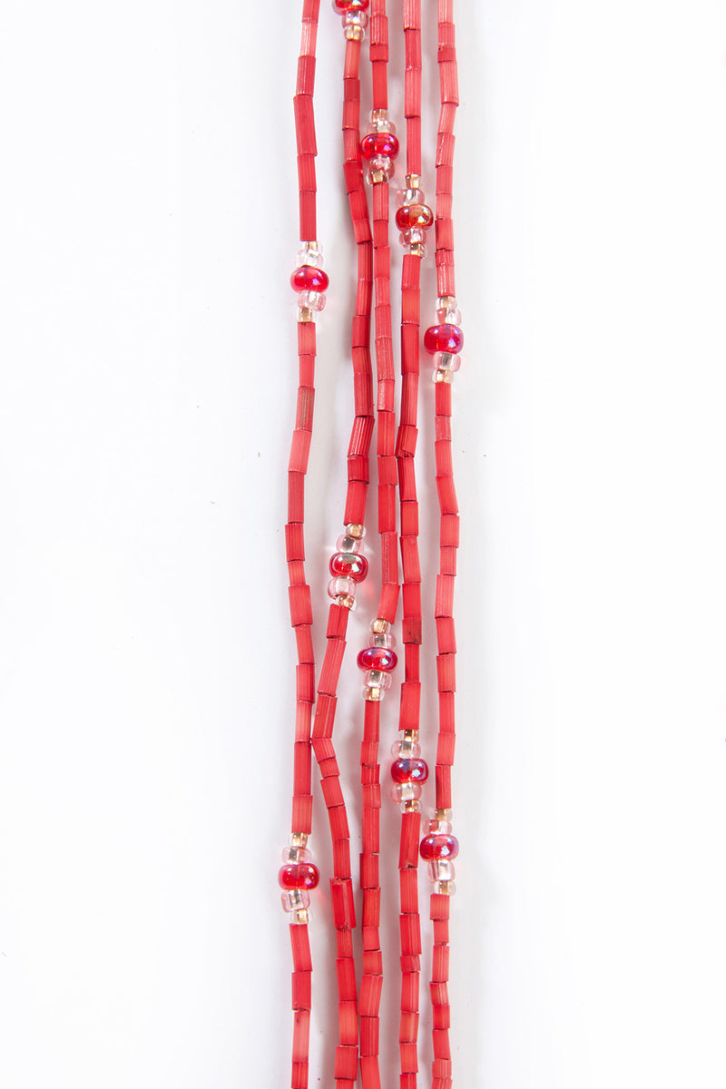 Set/5 Red 26" Zulugrass Single Strands from The Leakey Collection 1 Set/5 Red 26" Zulugrass Single Strands from The Leakey Collection