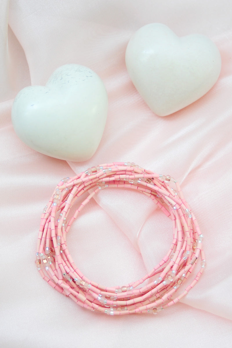 Set/5 Rose Pink 26" Zulugrass Single Strands from The Leakey Collection 2 Set/5 Rose Pink 26" Zulugrass Single Strands from The Leakey Collection
