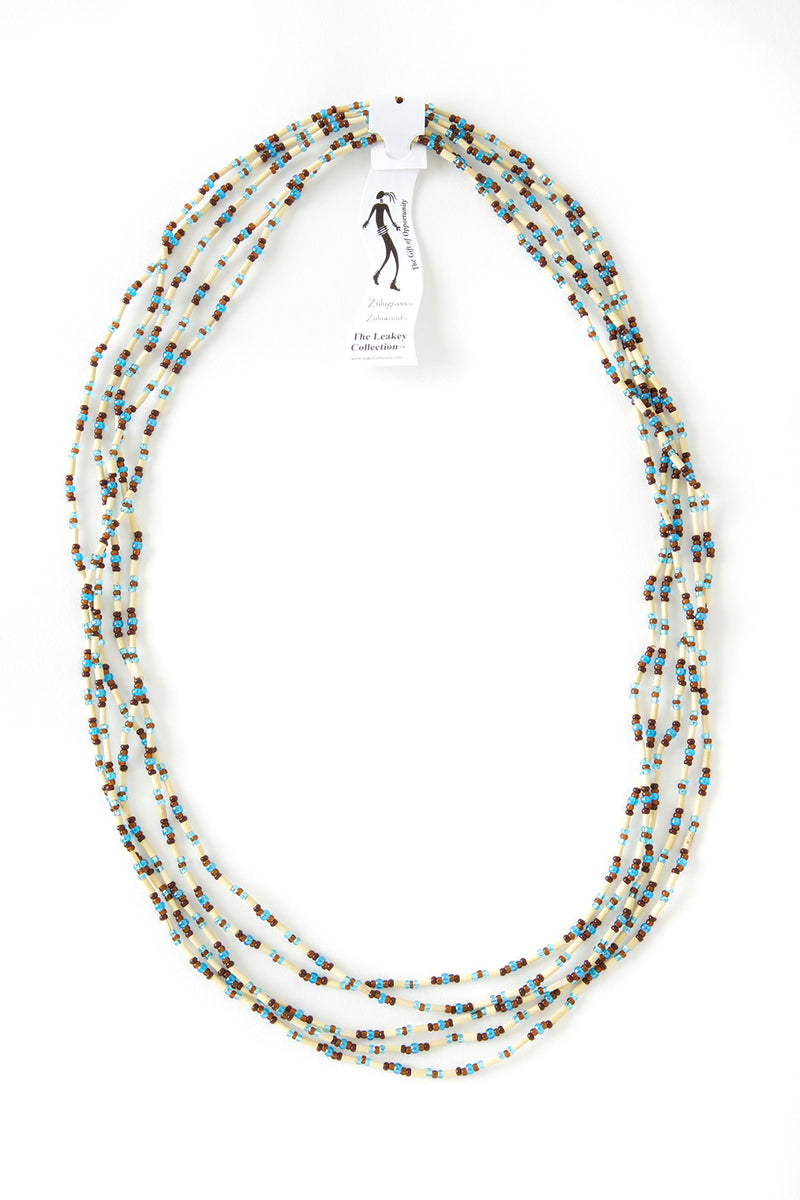 Set/5 Snake 26" Zulugrass Single Strands from The Leakey Collection 2 Set/5 Snake 26" Zulugrass Single Strands from The Leakey Collection