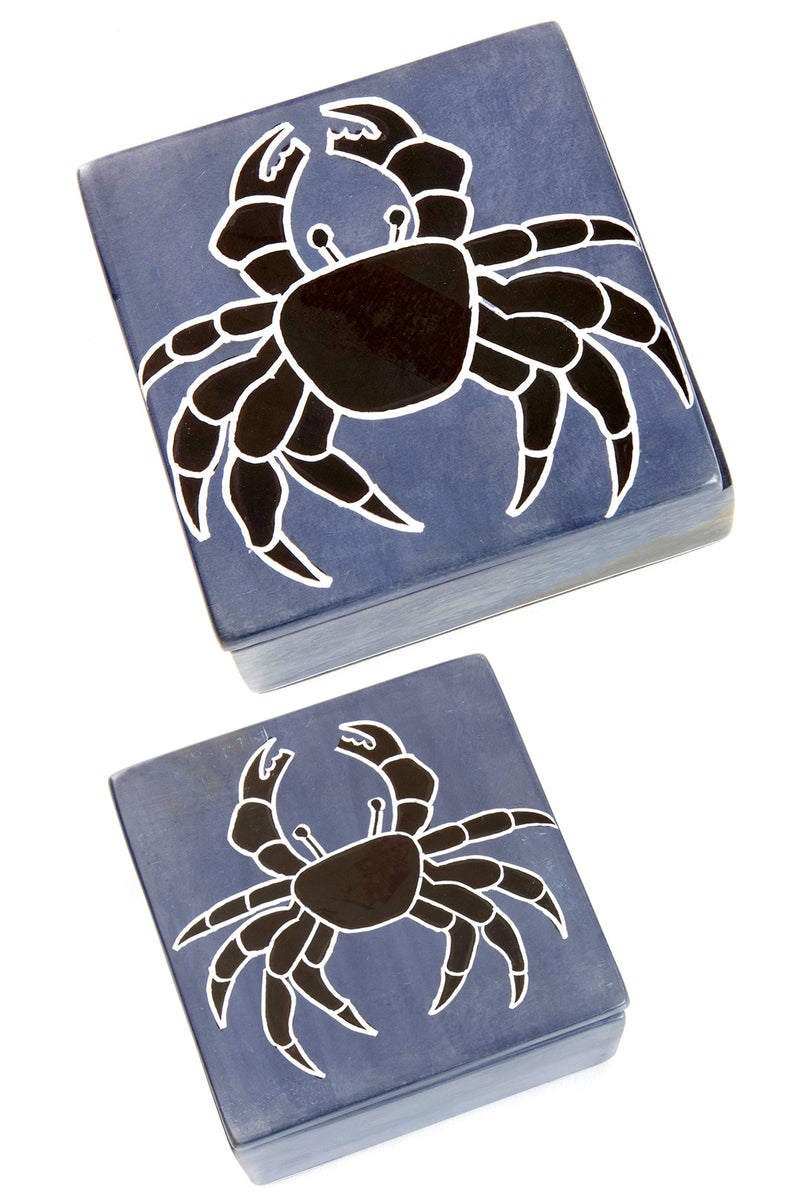 Slate Coastal Crab Soapstone Boxes 1 Slate Coastal Crab Soapstone Boxes