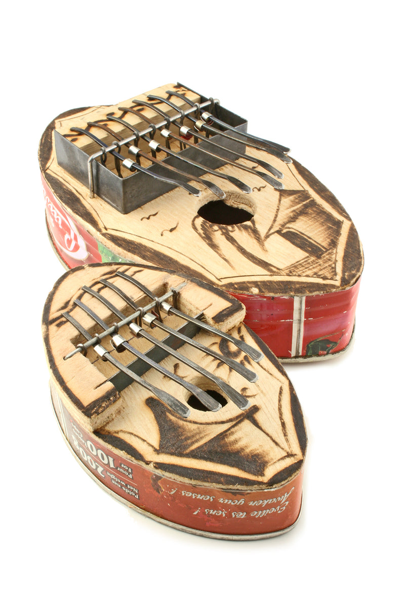 Small Oval Recycled Tin Can Kalimba 2 Small Oval Recycled Tin Can Kalimba