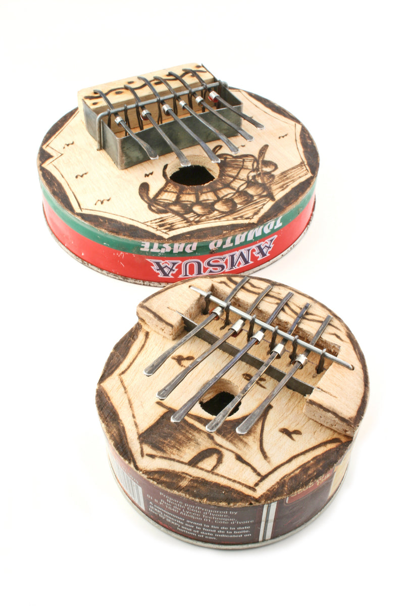 Small Round Recycled Tin Can Kalimba 2 Small Round Recycled Tin Can Kalimba