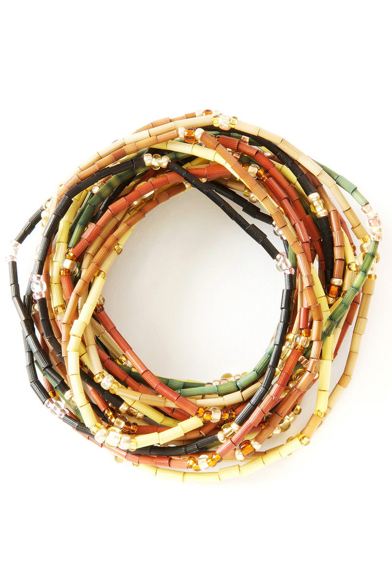 The Leakey Collection Giraffe Views Set/6 Zulugrass Strands 1 The Leakey Collection Giraffe Views Set/6 Zulugrass Strands