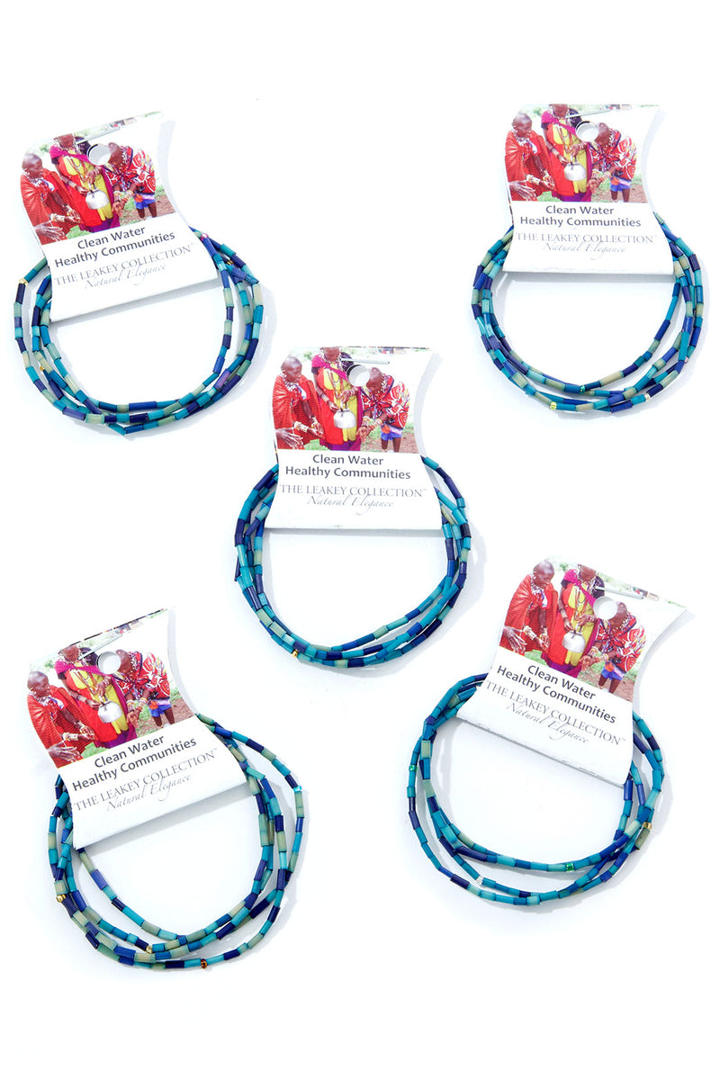 The Leakey Collection Set of 5 Beads for Clean Water Zulugrass Strands 1 The Leakey Collection Set of 5 Beads for Clean Water Zulugrass Strands