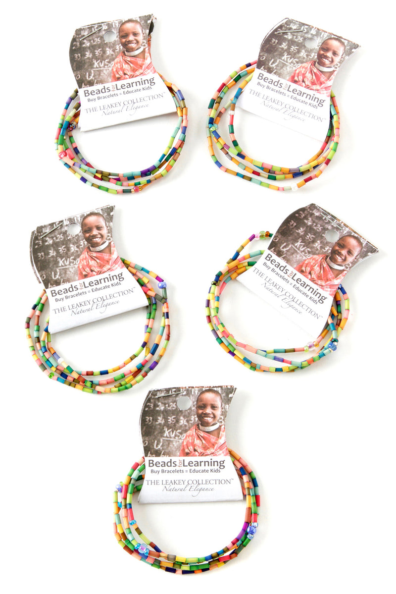 The Leakey Collection Set of 5 Beads for Learning Zulugrass Strands 1 The Leakey Collection Set of 5 Beads for Learning Zulugrass Strands